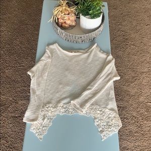 Off white lace top
